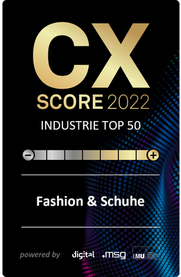 Customer Experience (CX)-Score 2022 / Fashion & Schuhe